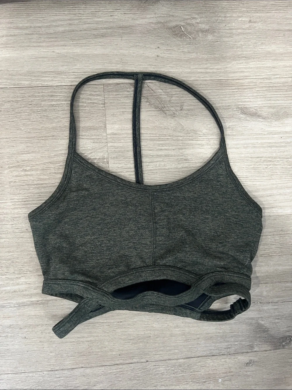 FP Movement by Free‎ People Heather Green Strappy Sports Bralette Size XS